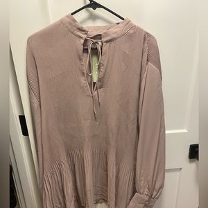 Brand new never worn pleated tie blouse by H&M